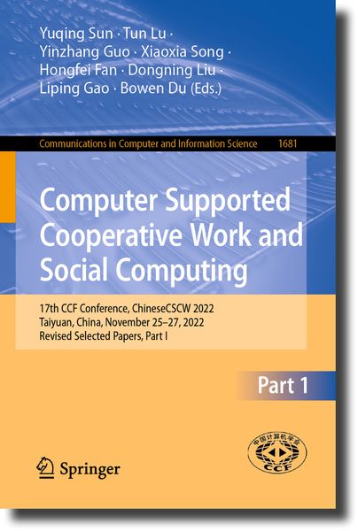 Produktbild: Computer Supported Cooperative Work and Social Computing