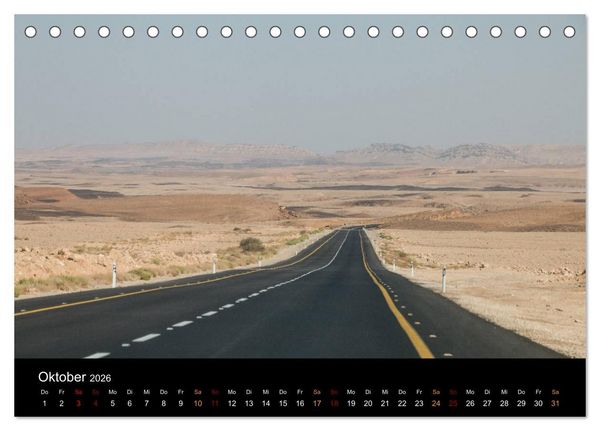 Produktbild: Israel - Heiliges Land (Tischkalender 2026 DIN A5 quer), CALVENDO Monatskalender