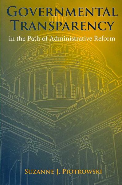 Produktbild: Governmental Transparency in the Path of Administrative Reform
