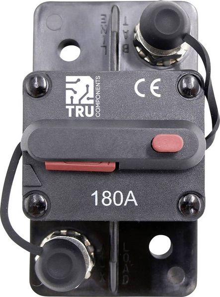Produktbild: TRU COMPONENTS TC-13596608 Sicherungsautomat 180A Schwarz 1St.