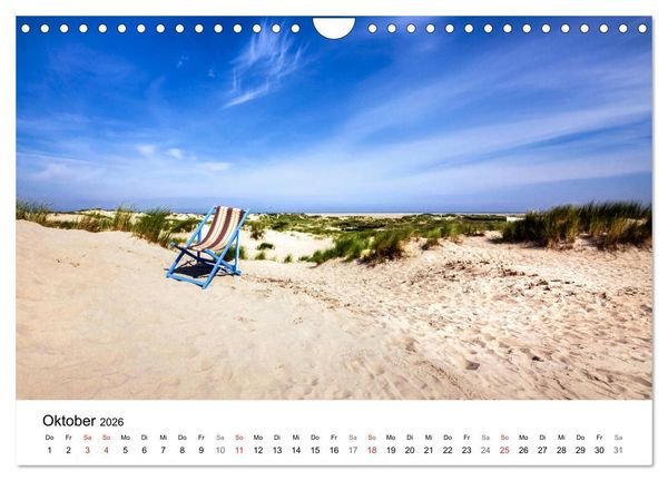 Produktbild: Borkum - Inselblicke (Wandkalender 2026 DIN A4 quer), CALVENDO Monatskalender