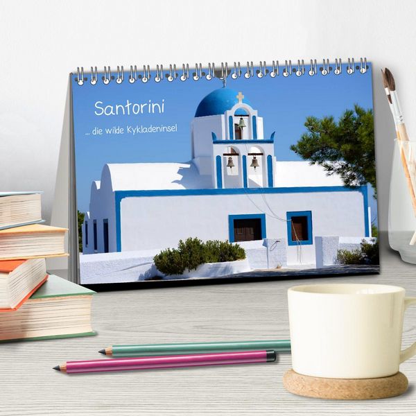 Produktbild: Santorini (Tischkalender 2026 DIN A5 quer), CALVENDO Monatskalender