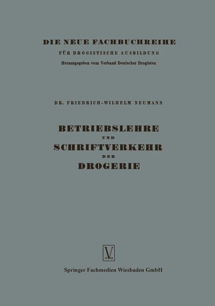 Produktbild: Betriebslehre und Schriftverkehr der Drogerie