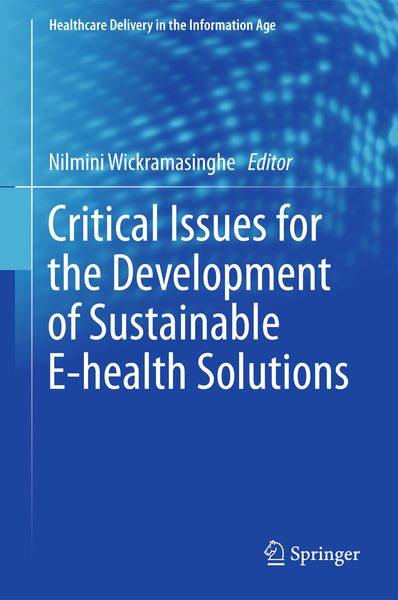 Produktbild: Critical Issues for the Development of Sustainable E-health Solutions