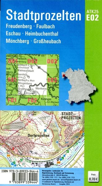 Produktbild: Stadtprozelten 1:25 000