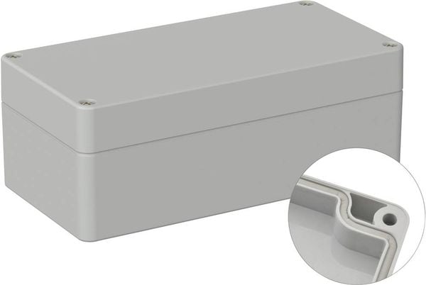 Produktbild: TRU COMPONENTS TC-9065468 Outdoor-Geh&auml;use 160 x 80 x 60 Polycarbonat Lichtgrau (RAL 7035) 1 St.