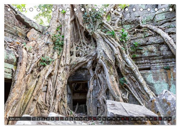 Produktbild: Angkor - Die Tempel der Khmer (Tischkalender 2026 DIN A5 quer), CALVENDO Monatskalender