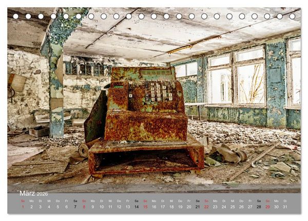 Produktbild: Tschernobyl - In der Sperrzone (Tischkalender 2026 DIN A5 quer), CALVENDO Monatskalender