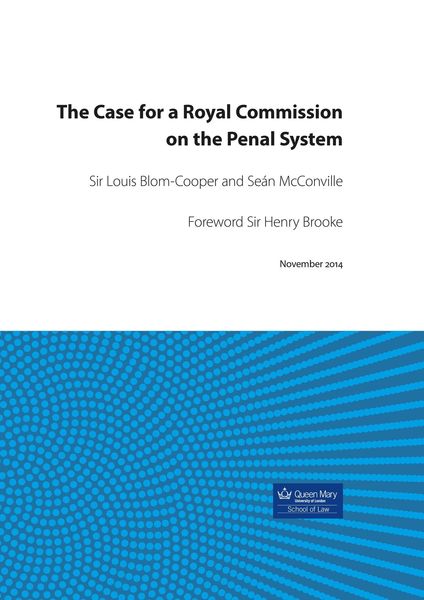 Produktbild: The Case for a Royal Commission on the Penal System