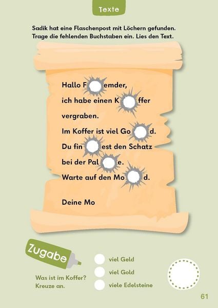 Produktbild: Leser&auml;tsel f&uuml;r mutige Kinder - Auf Schatzsuche - Ab 6 Jahren