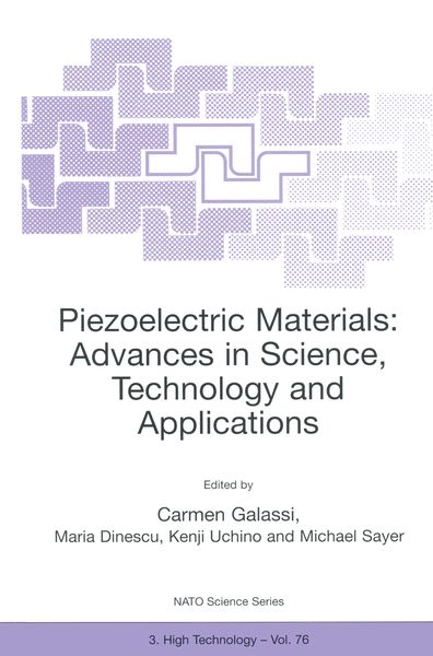 Produktbild: Piezoelectric Materials: Advances in Science, Technology and Applications