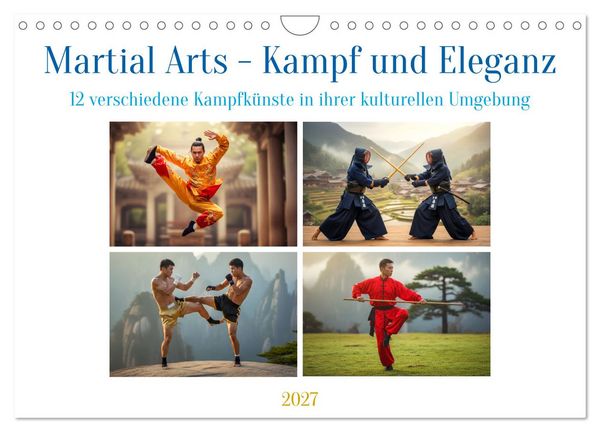 Produktbild: Martial Arts - Kampf und Eleganz (Wandkalender 2027 DIN A4 quer), CALVENDO Monatskalender