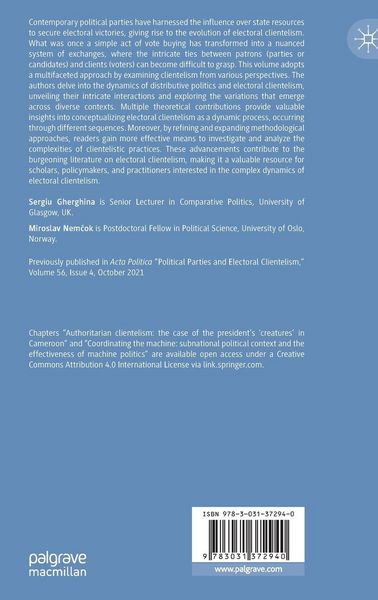 Produktbild: Political Parties and Electoral Clientelism