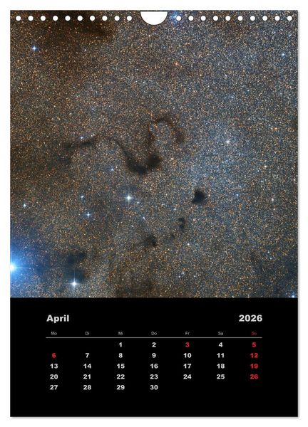 Produktbild: Astronomie 2026 (Wandkalender 2026 DIN A4 hoch), CALVENDO Monatskalender