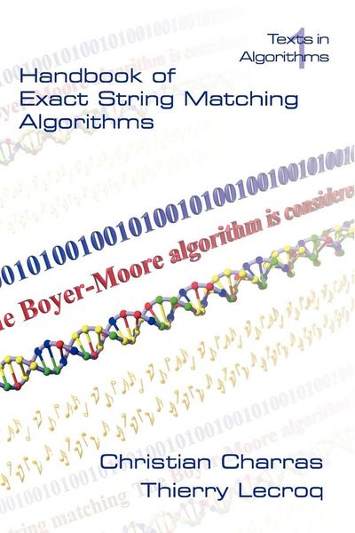 Produktbild: Handbook of Exact String Matching Algorithms