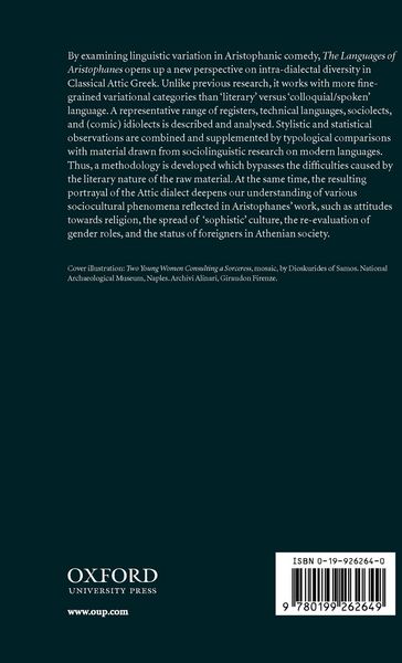 Produktbild: The Languages of Aristophanes