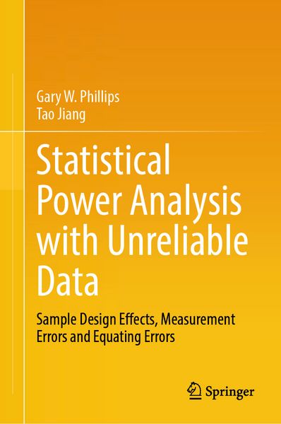 Produktbild: Statistical Power Analysis with Unreliable Data