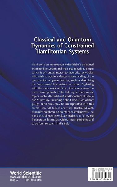 Produktbild: CLASSICAL & QUANTUM DYNAMICS OF... (V81)