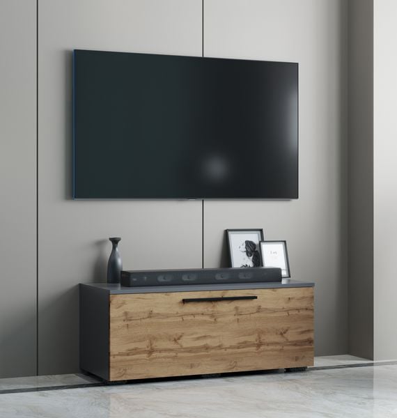 Produktbild: Holz TV Lowboard M&ouml;bel Fernsehschrank Arila S