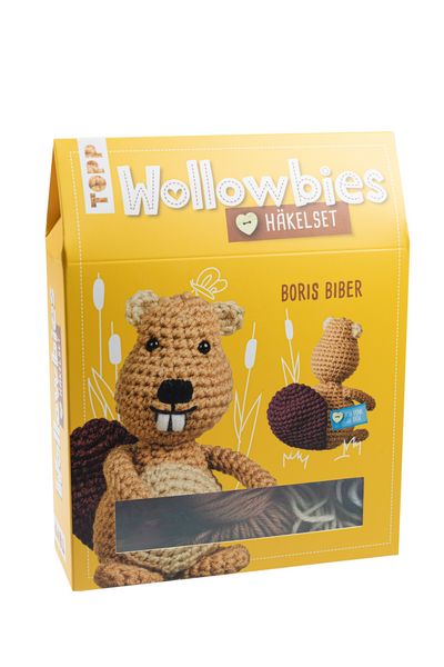 Produktbild: Wollowbies H&auml;kelset Biber