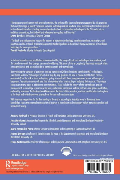 Produktbild: Translation Tools and Technologies