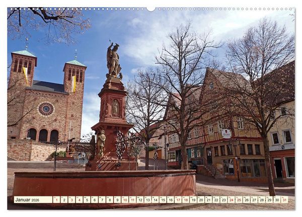 Produktbild: Bensheim a. d. Bergstra&szlig;e - Ein Stadtspaziergang (hochwertiger Premium Wandkalender 2026 DIN A2 quer), Kunstdruck in Hochglanz