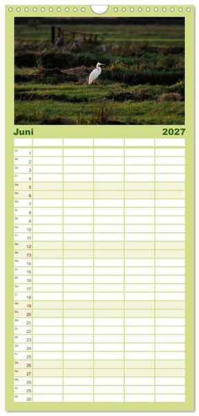 Produktbild: Familienplaner 2027 - Unser Land im Norden mit 5 Spalten (Wandkalender, 21 x 45 cm) CALVENDO