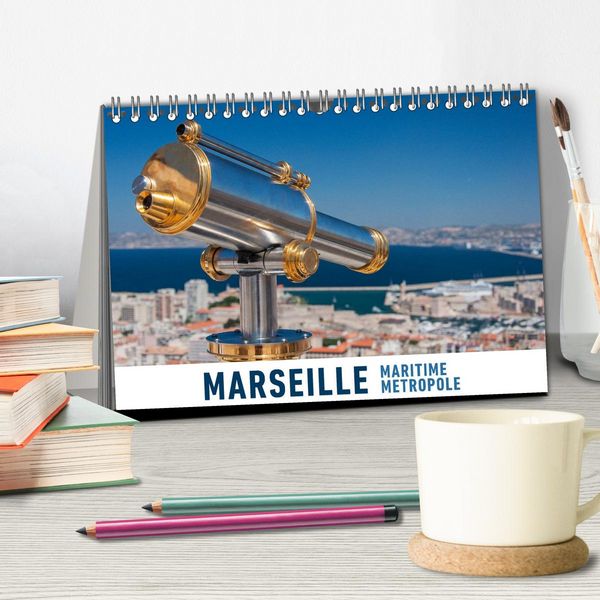 Produktbild: Marseille Maritime Metropole (Tischkalender 2026 DIN A5 quer), CALVENDO Monatskalender