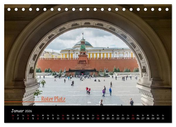 Produktbild: Von Moskau nach St. Petersburg (Tischkalender 2026 DIN A5 quer), CALVENDO Monatskalender