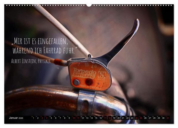 Produktbild: Velo Kunst (Wandkalender 2026 DIN A2 quer), CALVENDO Monatskalender