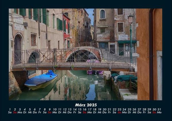 Produktbild: Venedigs Sch&ouml;nheit 2025 Fotokalender DIN A4