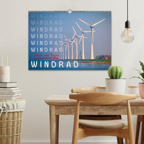 Produktbild: Windrad - Fluch und Segen (Wandkalender 2026 DIN A3 quer), CALVENDO Monatskalender