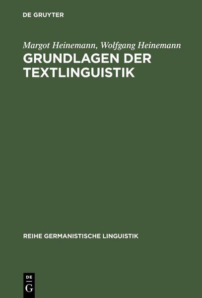 Produktbild: Grundlagen der Textlinguistik