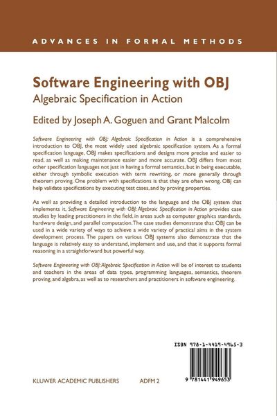 Produktbild: Software Engineering with OBJ