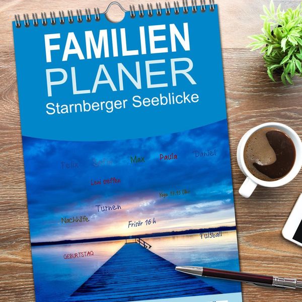 Produktbild: Familienplaner 2026 - Starnberger Seeblicke mit 5 Spalten (Wandkalender, 21 x 45 cm) CALVENDO