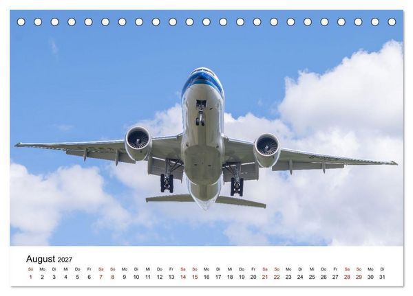 Produktbild: Boeing 777 Die Triple Seven (Tischkalender 2027 DIN A5 quer), CALVENDO Monatskalender