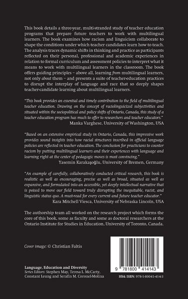 Produktbild: Centering Multilingual Learners and Countering Raciolinguistic Ideologies in Teacher Education