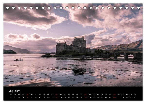 Produktbild: Die Highlands - Schottlands rauher Nordwesten (Tischkalender 2026 DIN A5 quer), CALVENDO Monatskalender