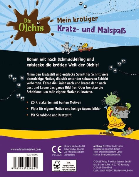 Produktbild: Die Olchis &ndash; Mein kr&ouml;tiger Kratz- und Malspa&szlig;