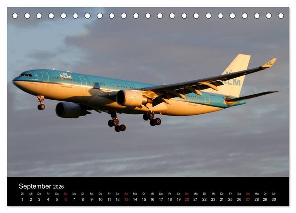 Produktbild: Faszination Flugzeug (Tischkalender 2026 DIN A5 quer), CALVENDO Monatskalender