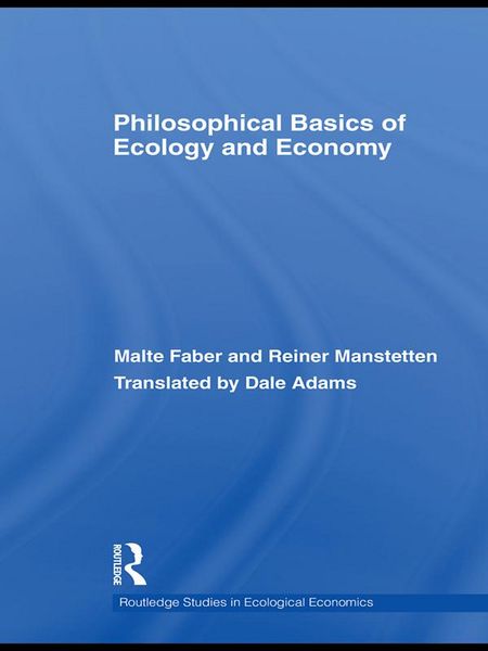 Produktbild: Philosophical Basics of Ecology and Economy