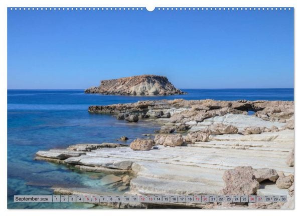 Produktbild: Cyprus, the sunny Mediterranean paradise (High Quality Premium Wall Calendar 2026 DIN A2 landscape),CALVENDO 12 Month Wall Calendar