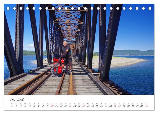 Produktbild: Abenteuer Radreisen (Tischkalender 2026 DIN A5 quer), CALVENDO Monatskalender