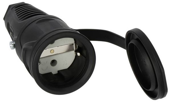 Produktbild: Brennenstuhl 1082050020 Schutzkontaktstecker Schwarz IP54