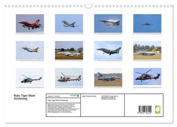 Produktbild: Nato Tiger Meet Schleswig (Wandkalender 2026 DIN A3 quer), CALVENDO Monatskalender