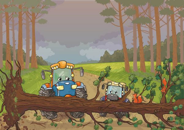 Produktbild: Der kleine Trecki – Ein kleiner Traktor, der groß werden möchte – Little Trecki – A Little Tractor That Wants to be Big