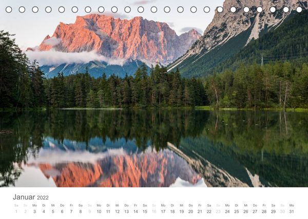 Produktbild: Alpine Seelandschaften (Tischkalender 2022 DIN A5 quer)