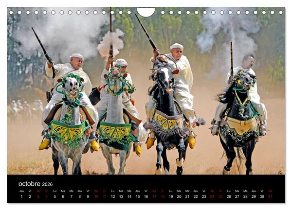 Produktbild: Les chevaux du Maroc (Calendrier mural 2026 DIN A4 vertical), CALVENDO calendrier mensuel