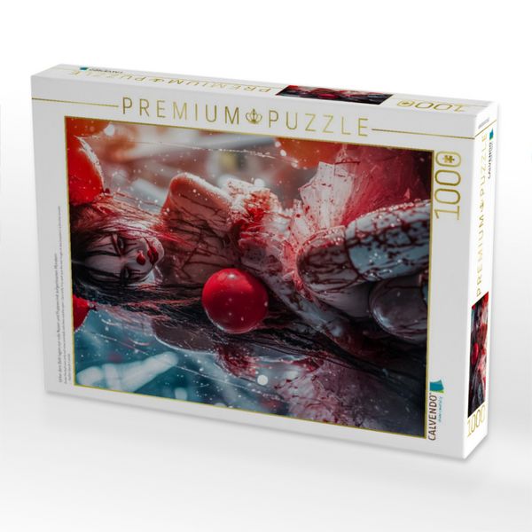 Produktbild: CALVENDO Puzzle Unter dem Bett lagen nur rote Nasen und Puppen mit aufgerissenen M&uuml;ndern | 1000 Teile Lege-Gr&ouml;&szlig;e 64x48cm Foto-Puzzle f&uuml;r gl&uuml;ckliche Stunden