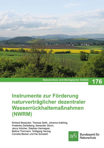 Produktbild: Instrumente zur F&ouml;rderung naturvertr&auml;glicher dezentraler Wasserr&uuml;ckhaltema&szlig;nahmen (NWRM)